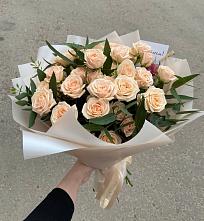 Букет Кремовые розы Латте в Возах